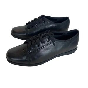 David Tate Siren Black Lamb lace up sneakers size 9.5M NEW